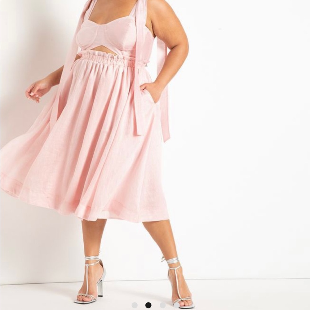 ELOQUII Melissa Mercedes Fit & Flare Plus Size Dress